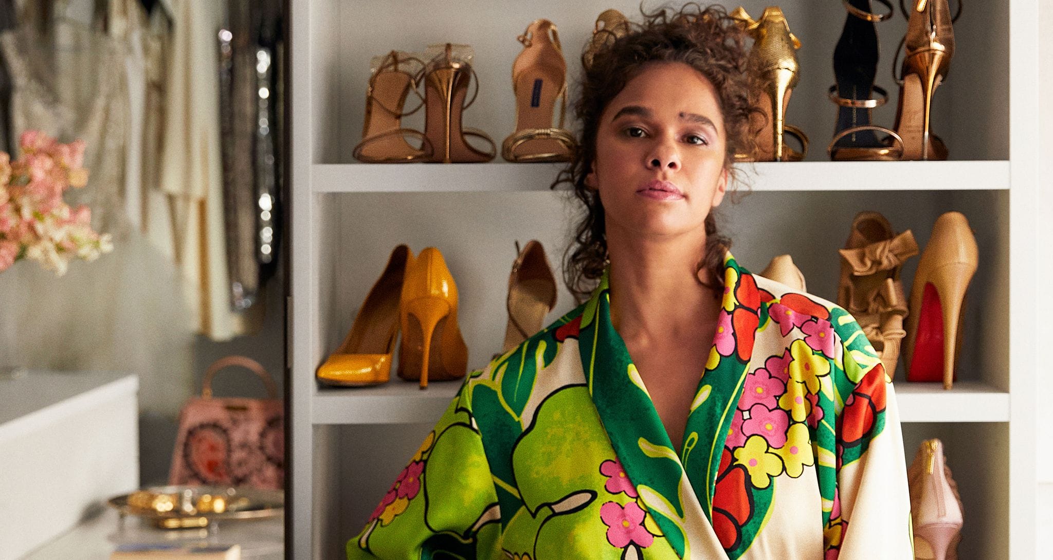 Ballerina Misty Copeland in her custom walk-in closet by California Closets
